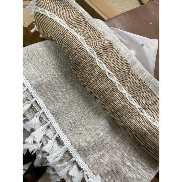 Laolitou Rustic Tablecloth Cotton Linen Waterproof Rectangular 55''x70'' - Picture 3 of 5